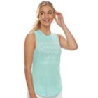 Juniors' Obviously I'm A Mermaid Graphic Tank, Teens, Size: Xl, Lt Green