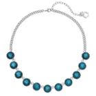 Simply Vera Vera Wang Round Blue Faceted Stone Necklace, Women's