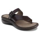 Eastland Townsend Women's Leather Thong Sandals, Size: Medium (7), Brown