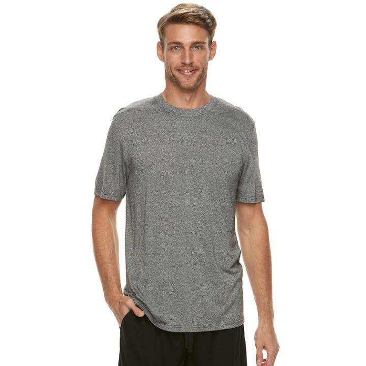 Men's Van Heusen Crewneck Sleep Tee, Size: Large, Black