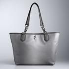 Simply Vera Vera Wang Signature Tote, Women's, Dark Grey