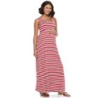 Maternity A:glow Essential Maxi Dress, Women's, Size: S-mat, Dark Red