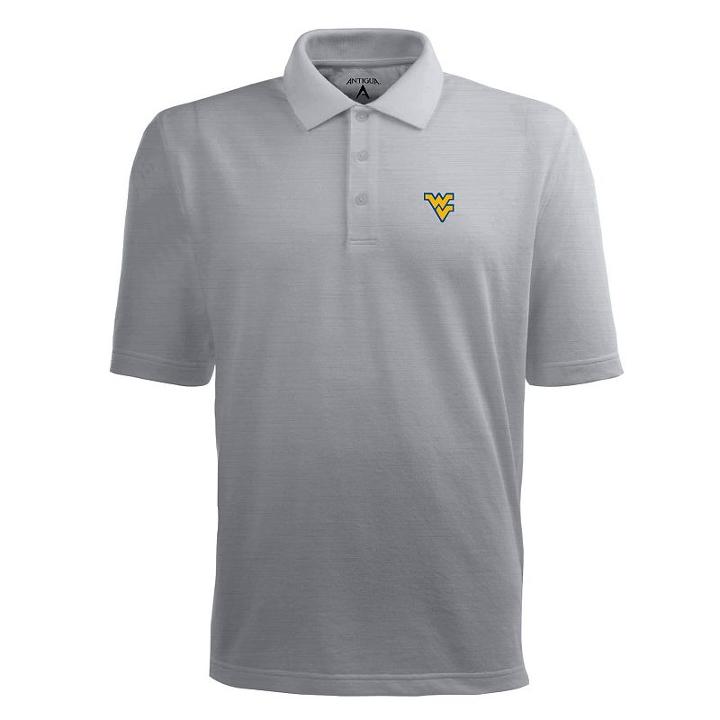 Men's West Virginia Mountaineers Pique Xtra Lite Polo, Size: Medium, Grey