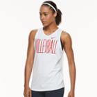 Women's Nike Dry Training Volleyball Graphic Running Tank, Size: Xs, White