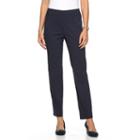 Women's Napa Valley Slimming Solution Straight-leg Dress Pants, Size: 12, Blue (navy)