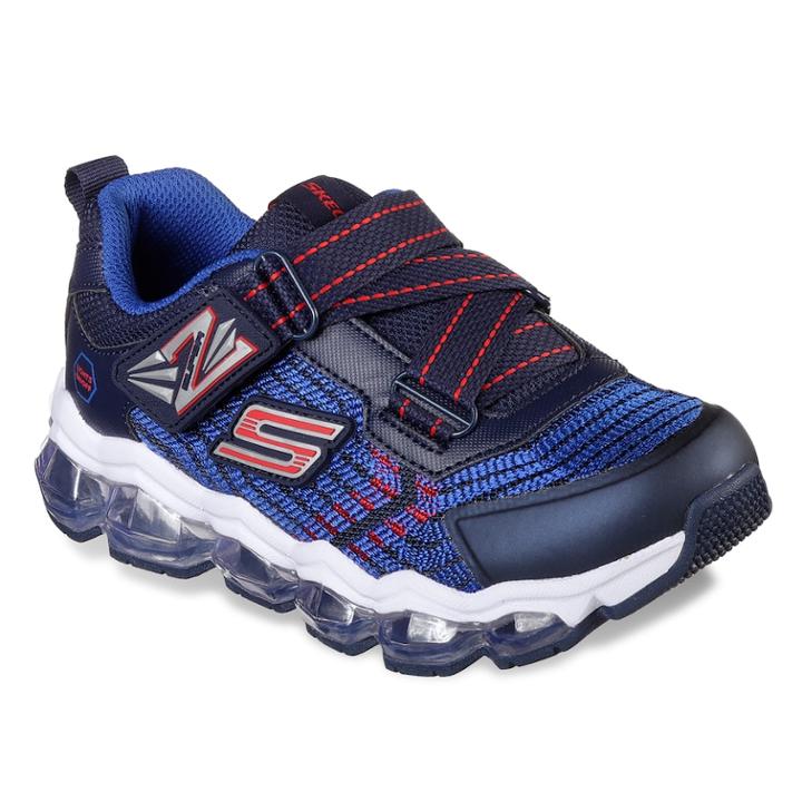 Skechers S Lights Turbo Flash Radex Boys' Light Up Shoes, Size: 13, Blue