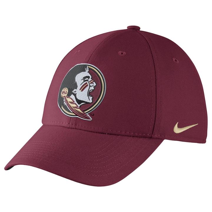 Adult Nike Florida State Seminoles Dri-fit Flex-fit Cap, Men's, Red