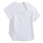 Boys 4-20 Hanes Comfortsoft 6-pack Crew Tees, Size: Small, White