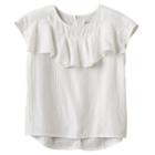 Girls 4-12 Sonoma Goods For Life&trade; Ruffled Lurex Top, Girl's, Size: 12, Lt Beige