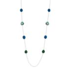 Dana Buchman Simulated Crystal Stone Strand Necklace, Women's, Blue