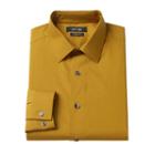 Apt. 9, Men's &reg; Slim-fit Premier Flex Collar Stretch Dress Shirt, Size: 16.5-34/35, Gold