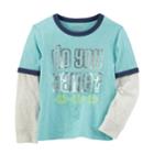 Boys 4-12 Oshkosh B'gosh&reg; Space Invaders Mock Layer Ringer Tee, Size: 4/5, Turquoise/blue (turq/aqua)