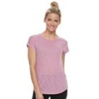 Women's Tek Gear&reg; Crisscross Open Back Tee, Size: Xl, Lt Purple