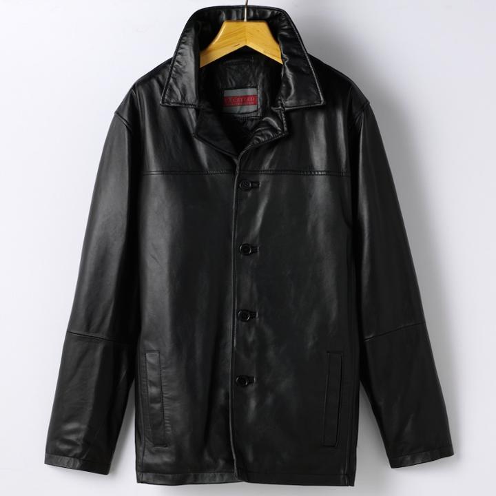 Big & Tall Excelled Leather Car Coat, Men's, Size: Xl Tall, Black