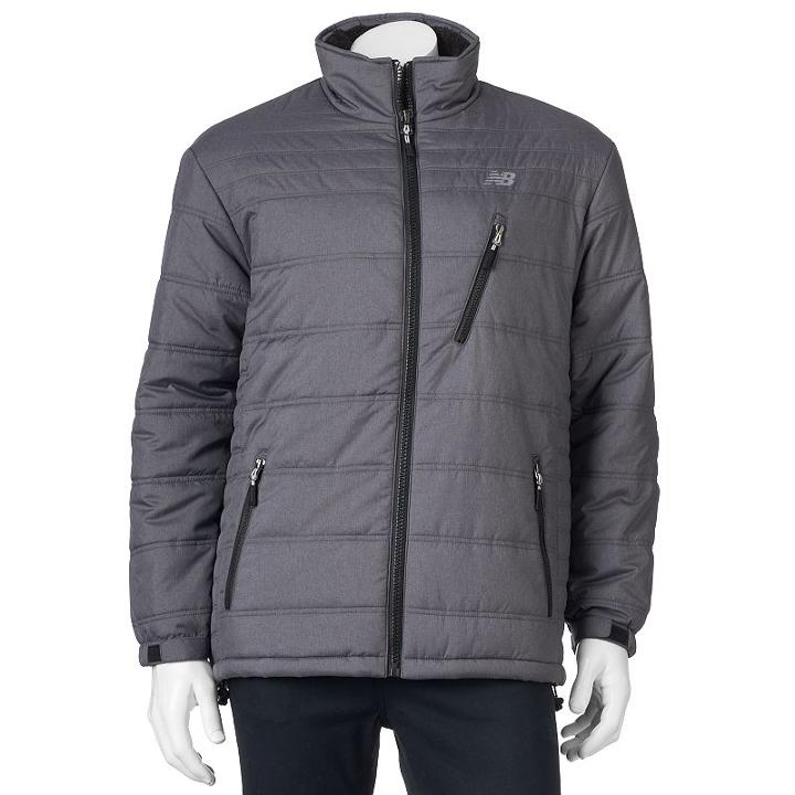 Big & Tall New Balance Puffer Jacket, Men's, Size: 3xl Tall, Grey Other