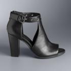 Simply Vera Vera Wang Staring Women's High Heel Ankle Boots, Size: 7, Black