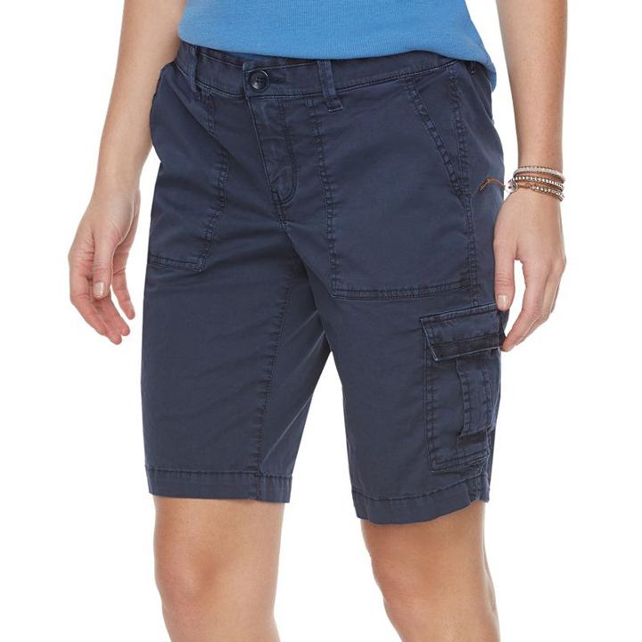 Women's Sonoma Goods For Life&trade; Mandy Utility Bermuda Shorts, Size: 16, Dark Blue