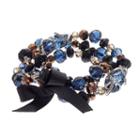 Simply Vera Vera Wang Beaded Tie Multi Strand Stretch Bracelet, Women's, Blue Other
