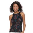 Juniors' Mudd&reg; Printed Halter Tank, Teens, Size: Small, Oxford