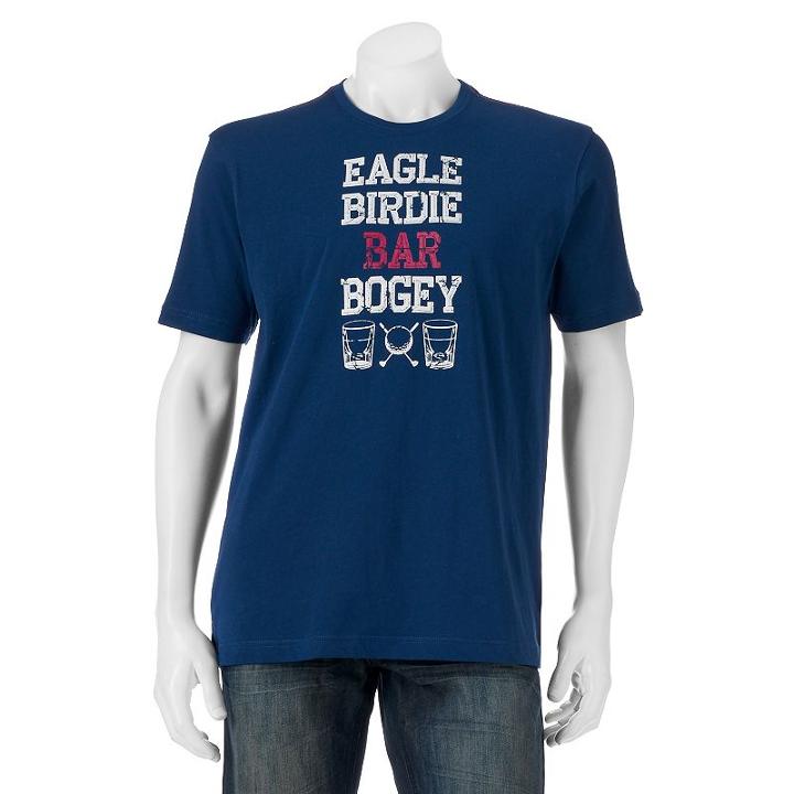 Men's Caribbean Golf & Drinks Tee, Size: Xl, Blue Other