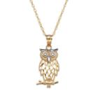 10k Gold Owl Pendant Necklace, Women's, Size: 18