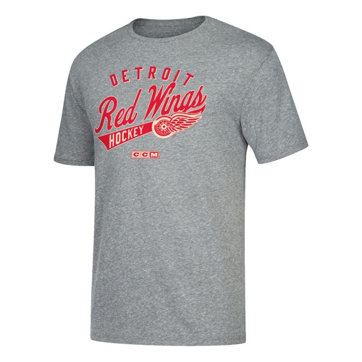Men's Ccm Detroit Red Wings Strike First Tee, Size: Xl, Gray