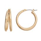 Dana Buchman Double Hoop Earrings, Women's, Gold
