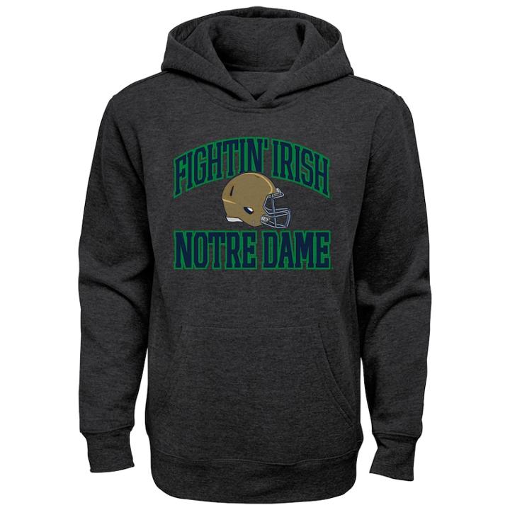 Boys 8-20 Notre Dame Fighting Irish Promo Hoodie, Size: M 10-12, Grey (charcoal)
