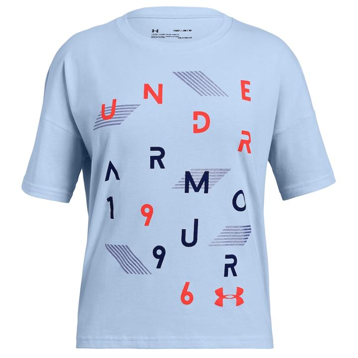Girls 7-16 Under Armour Optic Logo Graphic Tee, Size: Large, Drk Yellow