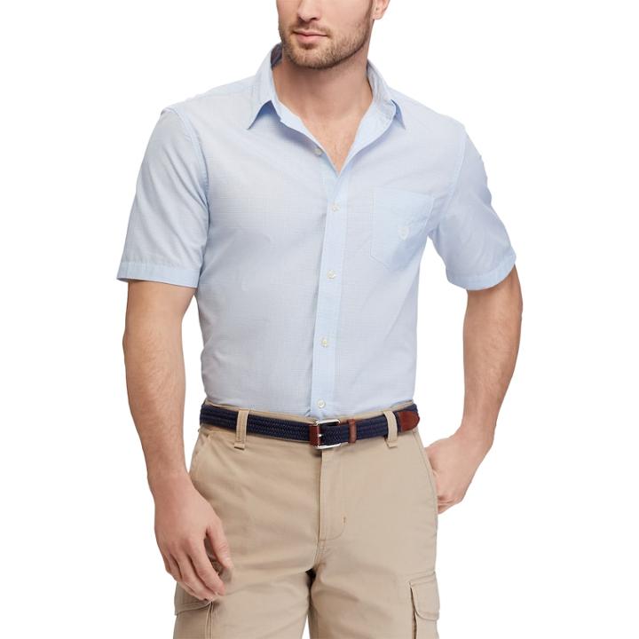 Big & Tall Chaps Classic-fit Easy-care Button-down Shirt, Men's, Size: 2xb, Blue