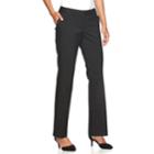 Women's Apt. 9&reg; Torie Curvy Fit Dress Pants, Size: 0 T/l, Black