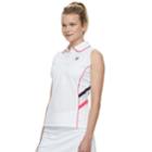 Women's Fila Sport&reg; Sleeveless Tennis Polo, Size: Medium, White
