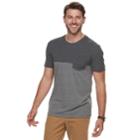 Men's Sonoma Goods For Life&trade; Double-knit Colorblock Tee, Size: Xl, Grey