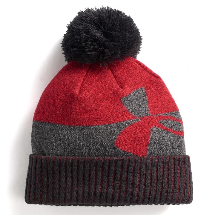 Boys 4-20 Under Armour Pom Beanie, Red