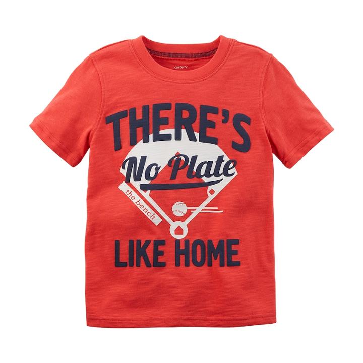 Boys 4-8 Carter's There's No Plate Like Home Graphic Tee, Size: 6, Red