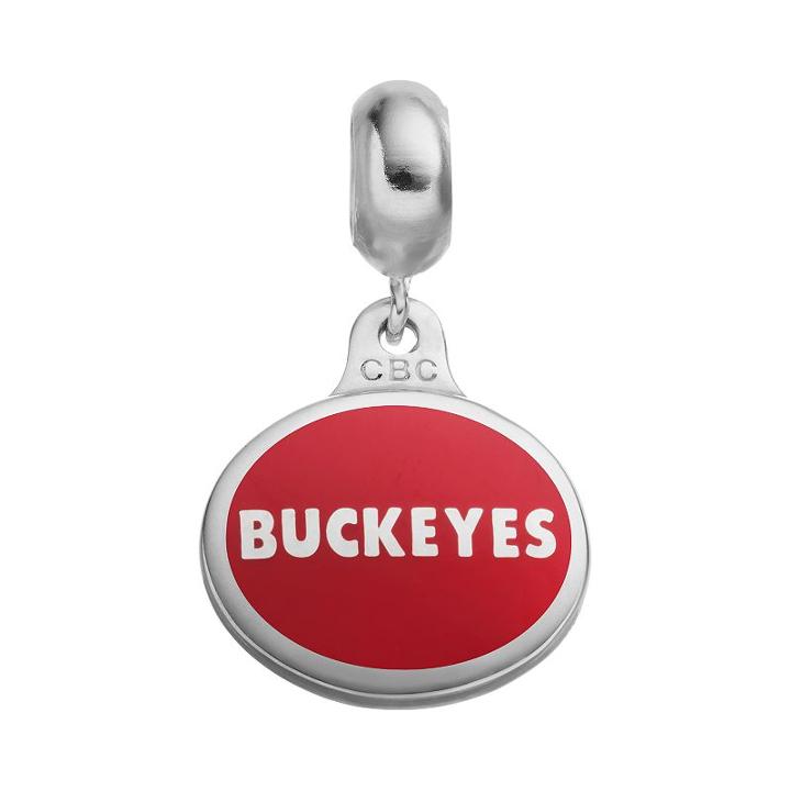 Fiora Sterling Silver Ohio State Buckeyes Logo Charm, Women's, Multicolor