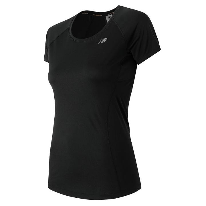 Women's New Balance Nb Ice Crewneck Running Tee, Size: Xs, Black