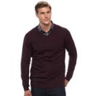 Big & Tall Apt. 9&reg; Regular-fit Wool-blend Merino Sweater, Men's, Size: 3xl Tall, Dark Red