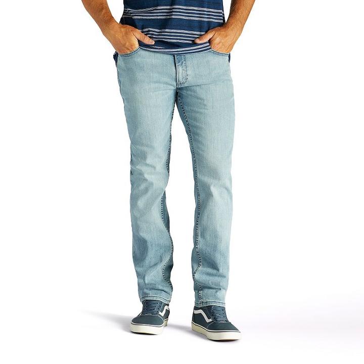 Men's Lee Premium Select Classic Active Comfort Straight Leg Jeans, Size: 33x34, Beige Oth