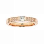 Love 360 14k Rose Gold 1/3 Carat T.w. Diamond Wedding Ring, Adult Unisex, Size: 7, Pink