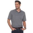 Men's Croft & Barrow&reg; Cool & Dry Classic-fit Space-dye Performance Polo, Size: Xl, Grey