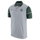 Men's Nike Michigan State Spartans Sideline Dri-fit Polo, Size: Large, Grey