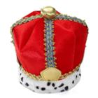 Velvet King Costume Crown - Adult, Red