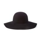 Scala Big Brim Wool Felt Floppy Hat, Women's, Black