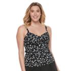 Plus Size Trimshaper Cara Bust Enhancer Tankini Top, Women's, Size: 24 W, Oxford