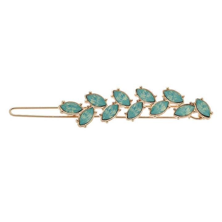 Lc Lauren Conrad Green Marquise Stone Vine Hair Clip, Women's