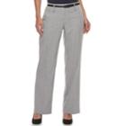 Women's Apt. 9&reg; Belted Midrise Trouser Pants, Size: 2 Short, Dark Grey