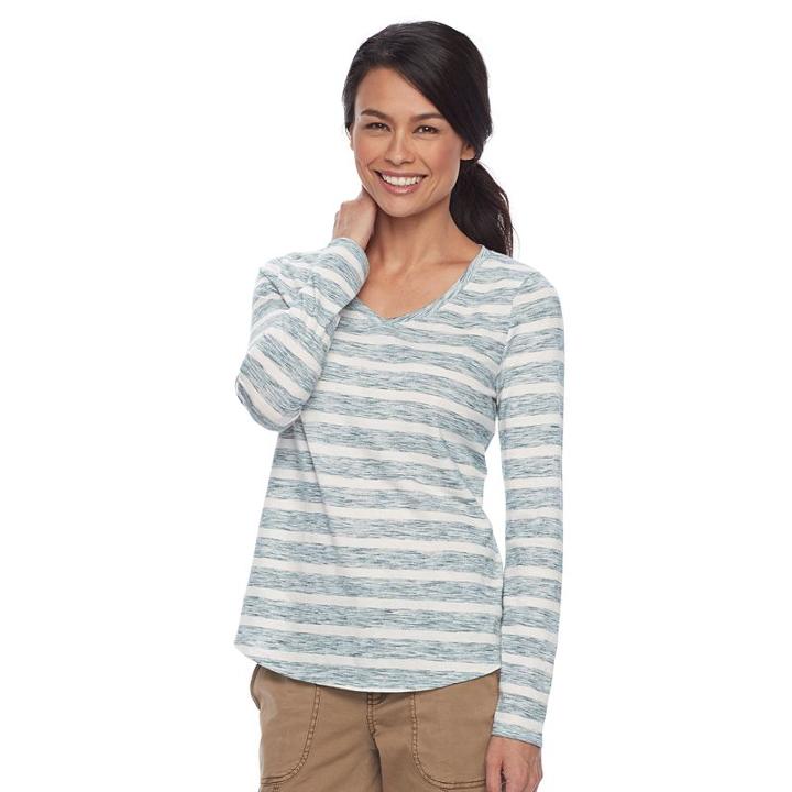 Petite Sonoma Goods For Life&trade; Essential V-neck Tee, Women's, Size: S Petite, Blue