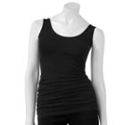 Women's Rock & Republic&reg; Seamless Tank, Size: Large, Black
