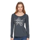 Women's Apt. 9&reg; Abstract Graphic Tee, Size: Xl, Dark Grey